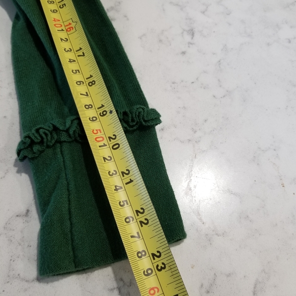 🧥HEATHER B.  EMERALD GREEN CARDIGAN - Picture 5 of 10